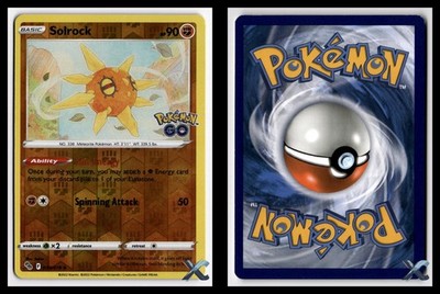 SOLROCK REVERSE HOLO POKEMON GO 039/078 NM/M UC POKEMON D039