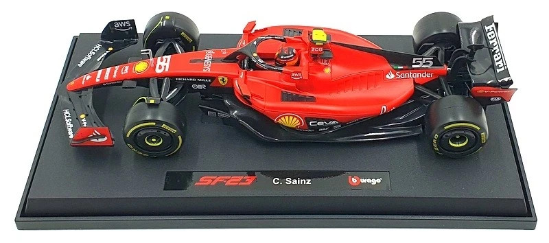 ミニカー Ferrari SF23 1/18 Burago 1/18 Scale 18-16812 - F1 Ferrari SF-23 2023 C.Sainz #55 | eBay