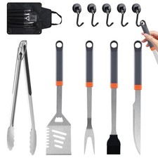 11-Piece Grill Utensils Set, BBQ Grilling Accessories with Tongs ... Fast Ship