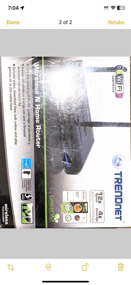 TRENDnet TEW-652BRP 300 Mbps 4-Port 10/100 Wireless N Router - Image 4 of 4