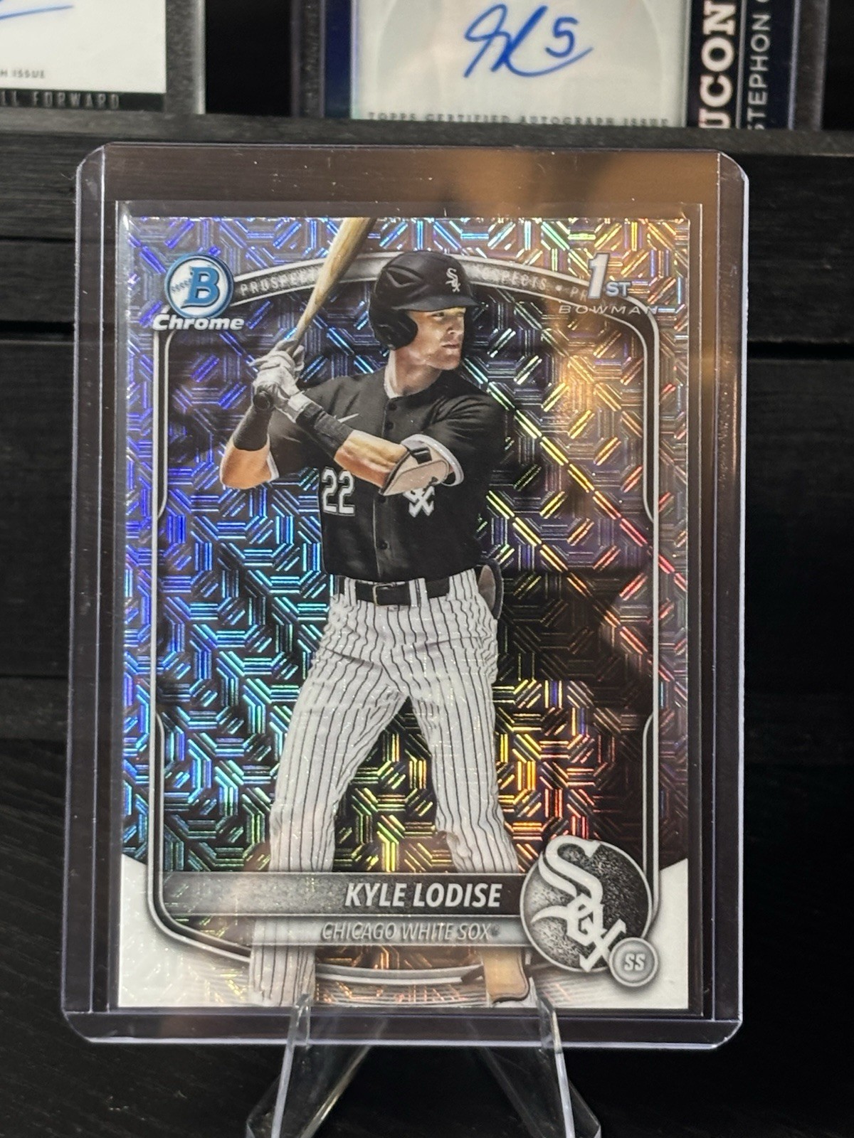 2025 Bowman Chrome Draft Kyle Lodise Silver Mojo Refractor 1st Prospect - CWS