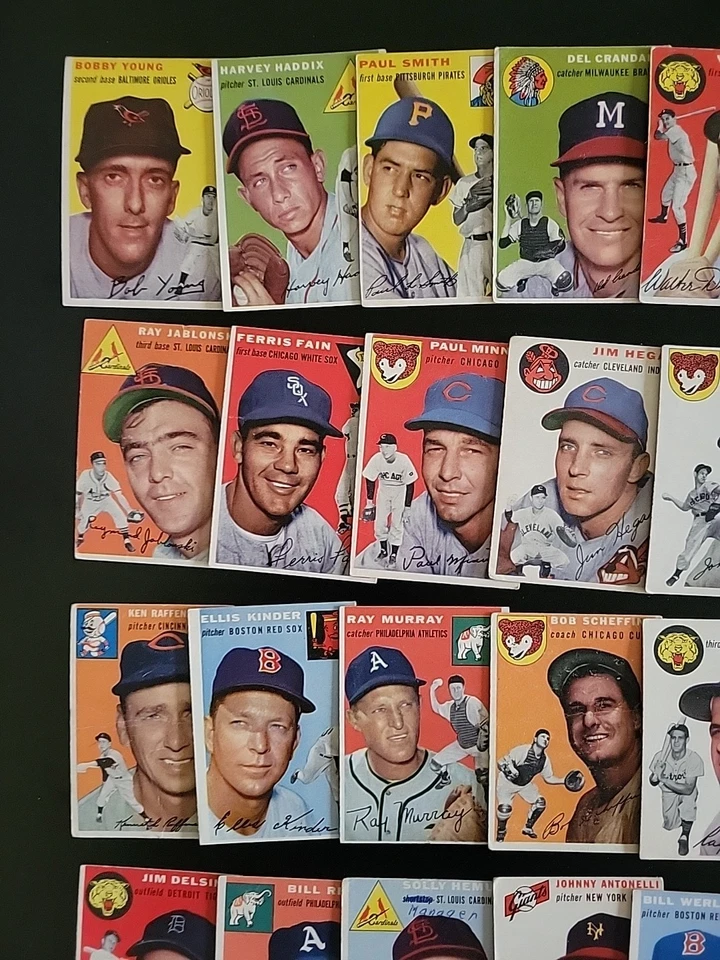 1954 Topps Baseball Card Lot - 45 Different - W/ Bobby Young and Curt Roberts - Image 2 of 4