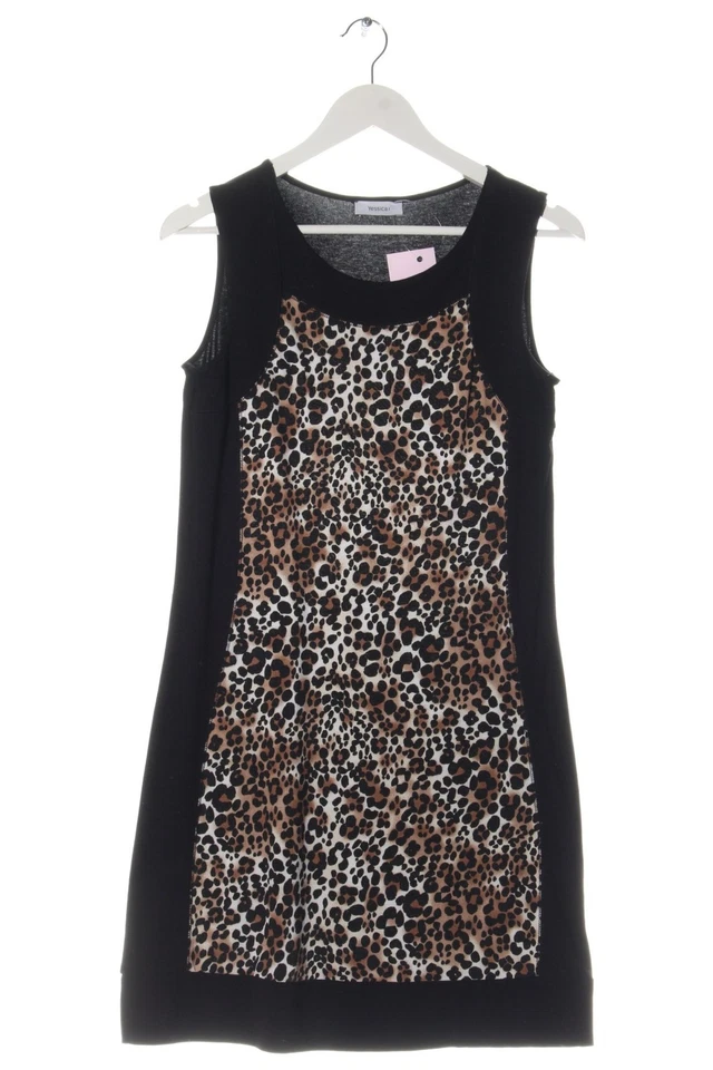 C&A Sommerkleid Damen Kleid Gr. DE 36 schwarz-braun-wollweiß Casual-Look