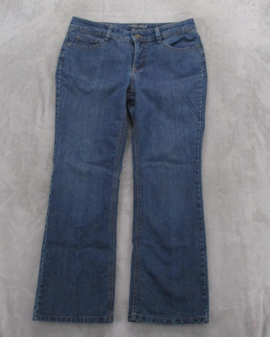 Sonoma Original Boot Jeans Womens 10P Blue Low Rise Bootcut