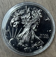 2018 Black RUTHENIUM "American Silver Eagle" 1 Oz Coin Dollar $1 with Box