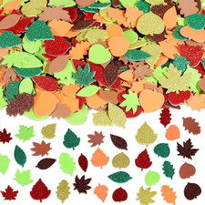 300 PCS Autumn Thanksgiving Fall Leaf Foam Sticker, Self Adhesive Foam Stickers,