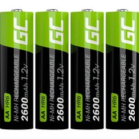 4Er Multipack Green Cell HR6 Mignon (Aa)-Akku Nimh 2600 Mah 1.2 V 4 St.