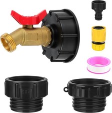 275-330 Gallon IBC Tote Adapter - 3 Sizes with 2.44" Fine, 2" Fine  2" Coars...