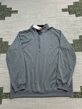 Adidas Sweater Mens Xl Gray Running Quarter Zip New