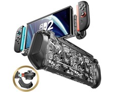 For Nintendo Switch 2 Shockproof Grip Cover, Mumba Fexible TPU Dockable Case NEW