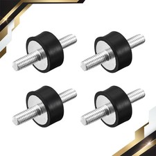 4sets Rubber Mounts M6x18mm Male Vibration Isolator Shock Absorber D20mmxH10mm