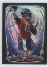 2014 Bowman Chrome Black Refractor 75/299 David Fales #177 e8d