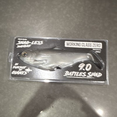 Working Class Zero Battle Shad 9.0 Swimbait Silver Snag-less Fishing Lure