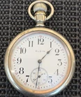 Antique 1918 Model 7 Elgin Pocket Watch 16s 7j  grade 291 Swing Case Runs