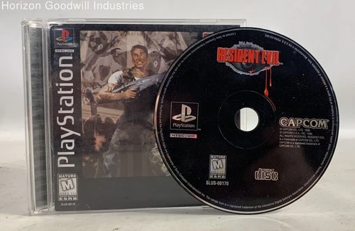 1996 Sony PlayStation Resident Evil Black Label Video Game (F/P/Untested)