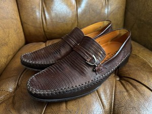 Paolo De Marco Mens Brown Genuine Lizard Leather Loafers Made in Spain 11.5 M Paolo De Marco Men main image 2