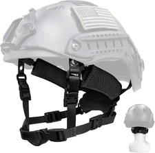 Tactical Helmet Chin Strap Adjustable Dial 4 Points Suspension System with Bolts