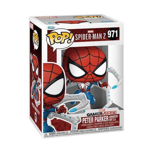 Funko Pop Spider-Man 2 Marvel Gamerverse Peter Parker Advanced Suit 2.0 #971