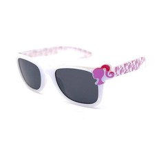 Barbie Girl's White Fashion Sunglasses with Barbie Icon 100 UV Protection Pink