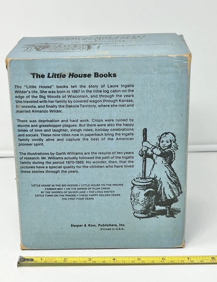 Vintage 1970s Laura Ingalls Wilder's Little House Books Lot 8, 1 Missing Read - Image 3 of 4