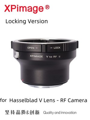 XPimage Locking Adapter for Hasselblad V Lens to RF CRF R5 R6 RP R3 C70 Red RF