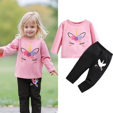 Baby Girl Clothes Outfit Toddler Clothes Long Sleeve Sweatshirt Tops  Pants Set