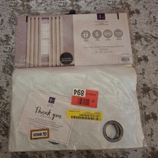 Lush Decor Insulated Grommet Window Curtain Panel 52" x 95" Ivory Blackout