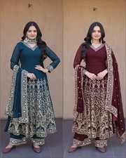 Gown Indian Bollywood Anarkali Dress Designer Salwar Kameez Pakistani Party Wear