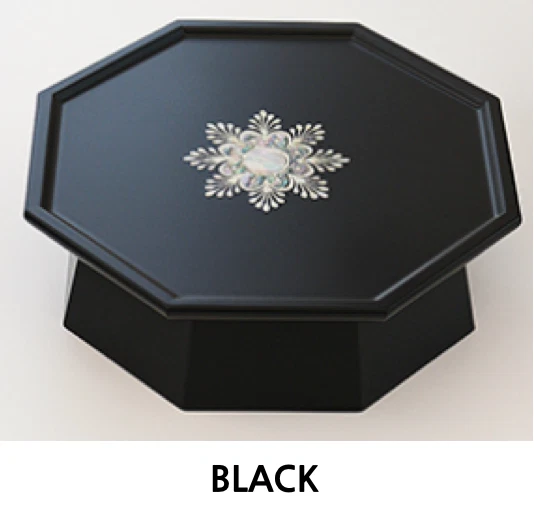 Korean Najeon Chilgi Mother-of-Pearl Tea Table 24cm | Lacquerware Mini Table - Image 2 of 4