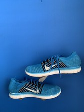 Nike Free RN Flyknit Ocean Fog Blue Gray Running Shoes 831069-404 Men's Size 12