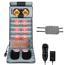 Electric Heated Massage Mat Full Body Heating Vibration Massage Pad Foot Massage