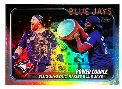 2024 Topps Update Series - Rainbow Foil US63 Veteran Combos Turner & Guerrero Jr