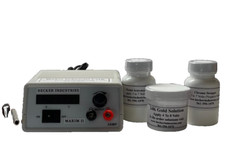 Gold Plating kit, includes 24K Gold solution, 24k, 18k, 14k