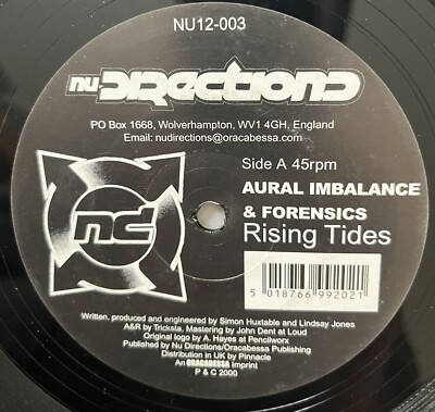 Aural Imbalance - Rising Tides/Genetic 12 Vinyl Nu-Directions drum&bass Nr Mint