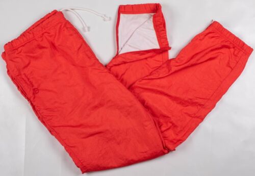 Vintage 1980s/1990s Sergio Tacchini Florescent Red Nylon Track Pants Men's MD/LG - 第 1/11 張圖片