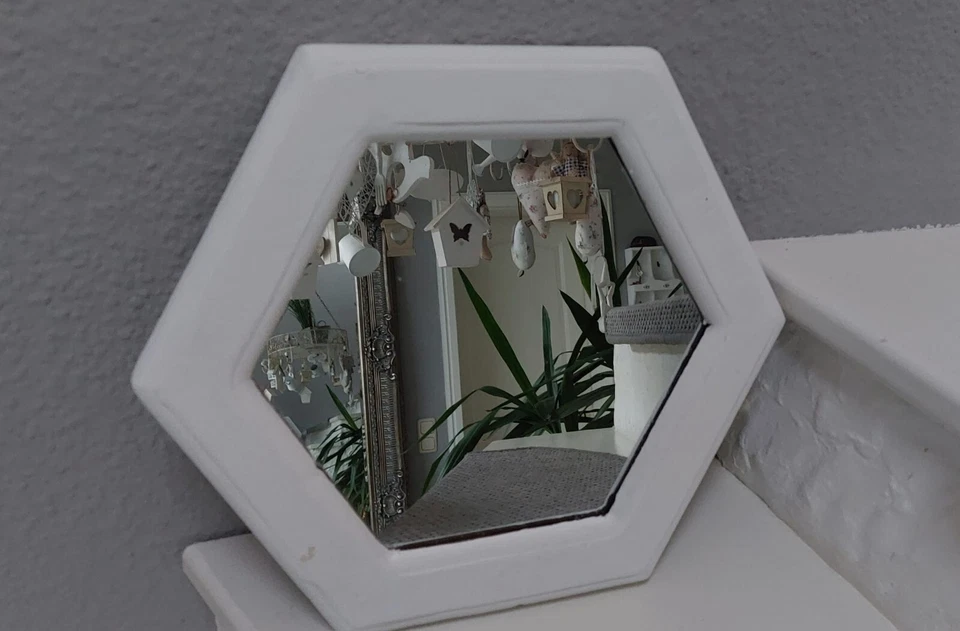 Nostalgie Spiegel Wandspiegel Massiv Hartholz 40x45x2,5cm Shabby Vintage NEU r.5 - Bild 2 von 3