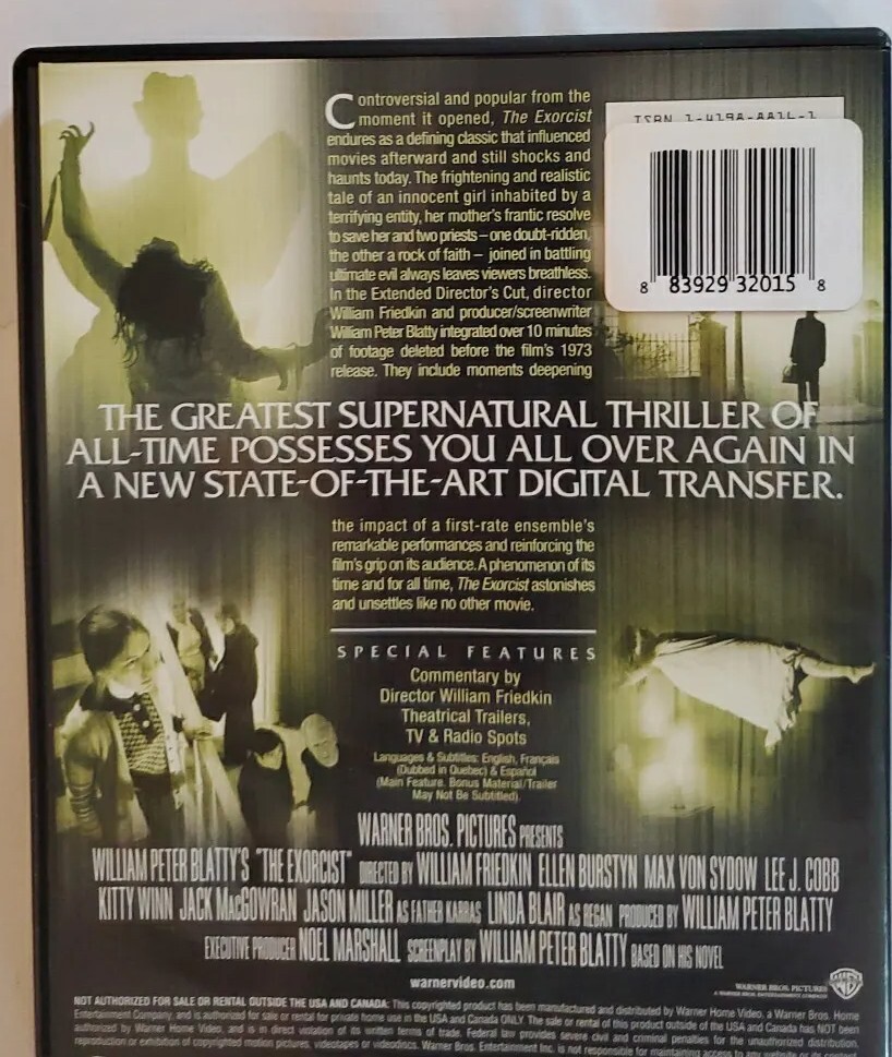 The Exorcist: Director's Cut [Extended Edition] DVD 2000
