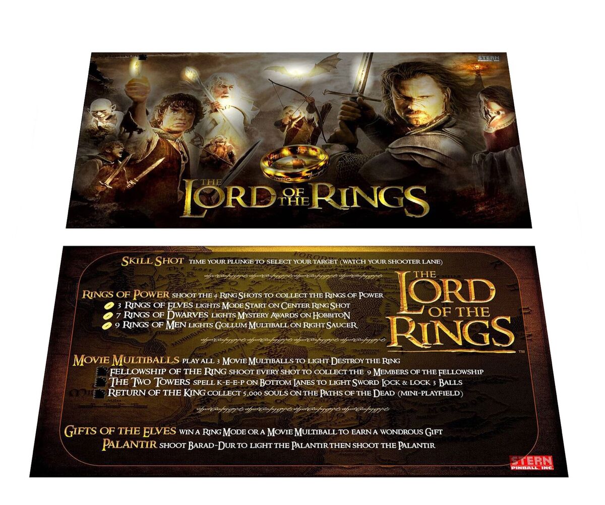 Lord of the Rings Pinball Machine - Pinball Machine Center