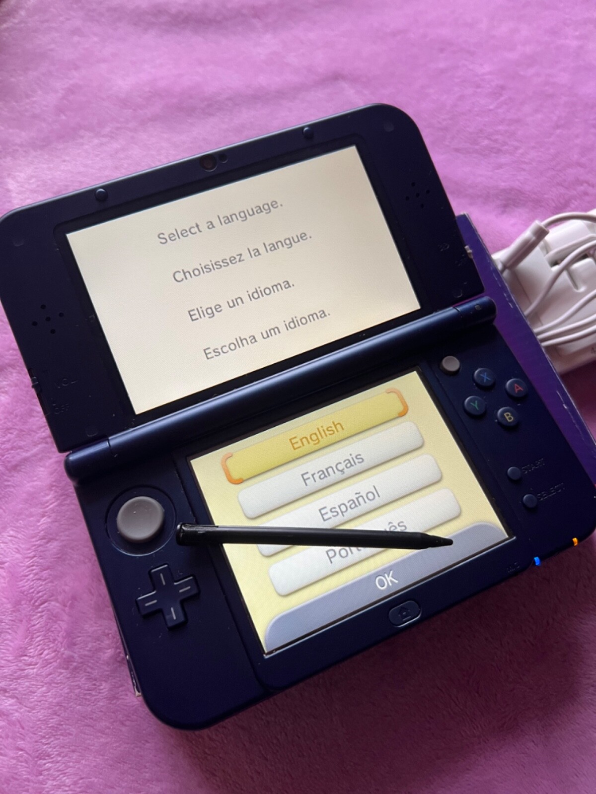 Nintendo New 3ds XL Galaxy Edition working w/ stylus and charger eBay