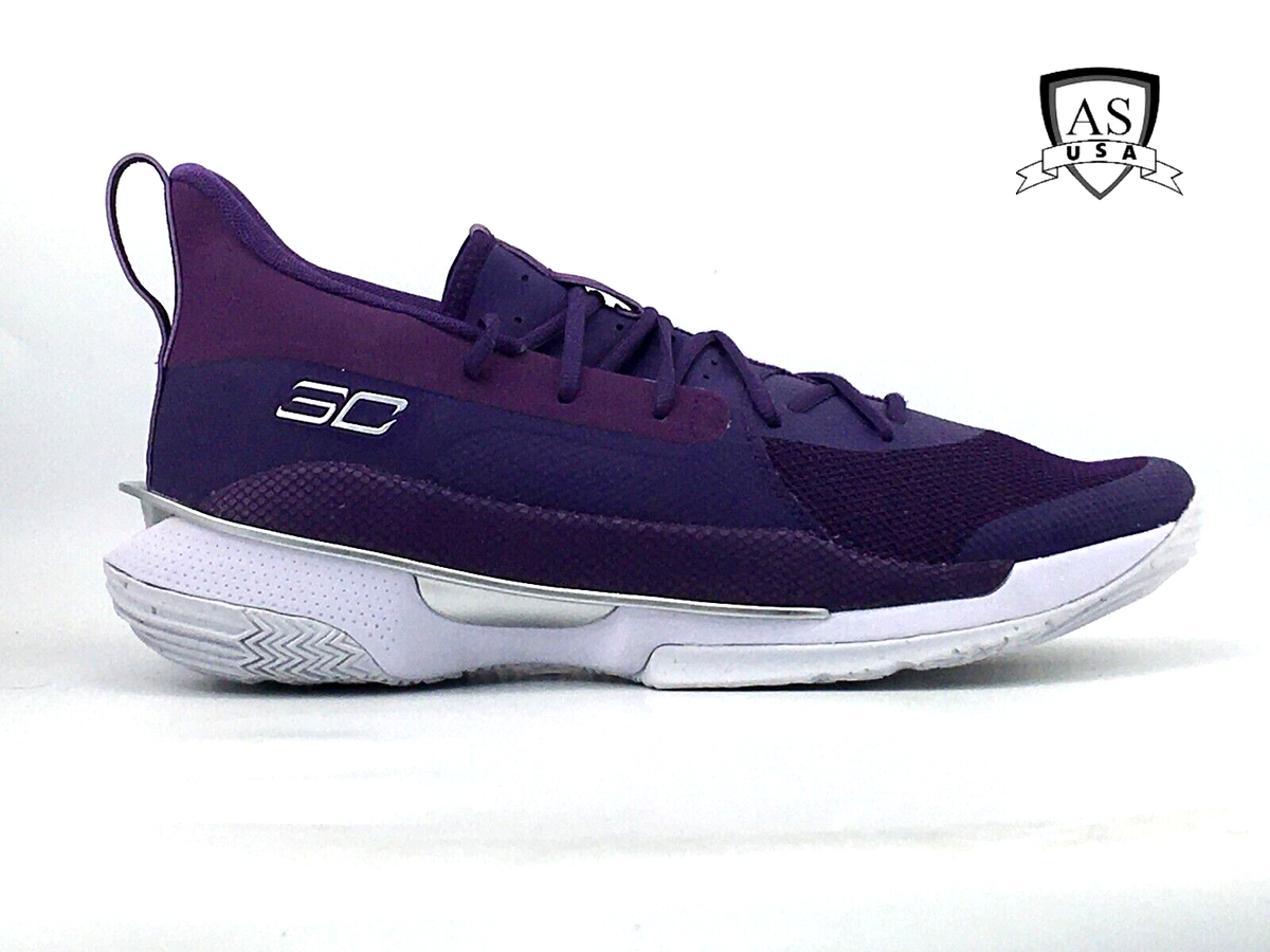 Under Armour UA Team Curry Violet Men's Size 15 Basketball Shoes - Main Image