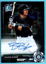 2017 Bowman Chrome Prospect Autograph  Auto   Braden Bishop  CARD #CPA-BBI