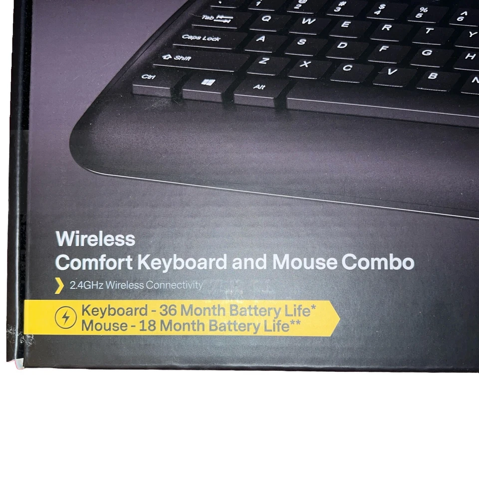 NXT Technologies™ Wireless Comfort Keyboard, Black (NX60881) AND MOUSE - Image 2 of 4