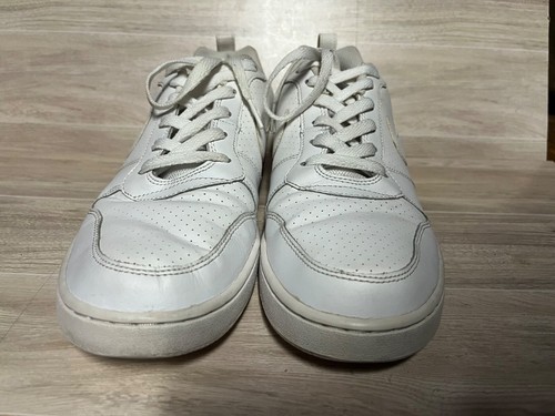 Nike - Court Borough Low - 9.5 - Triple White OG - Sneakers 838937-111