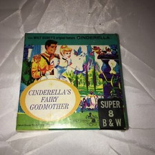 Film Walt Disney Super 8 in bianco e nero ~ Fata di Cenerentola madrina silenzioso sigillato nuovo