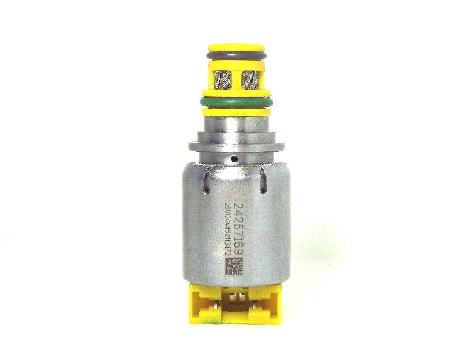 NEW GM 6T45 6T40 shift Solenoid Yellow w/ green oring 24257369 