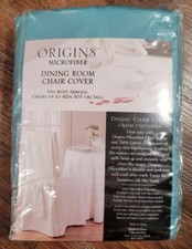 Origins Microfiber Dining Room Chair Cover in Turquoise