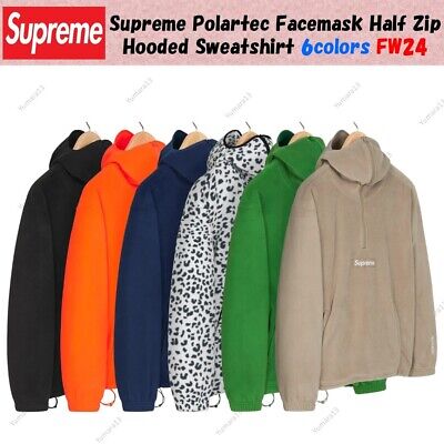 Supreme Polartec Facemask Half Zip Hooded Sweatshirt 6colors Supreme Polartec Facemask Half Zip Hooded Sweatshirt 6colors