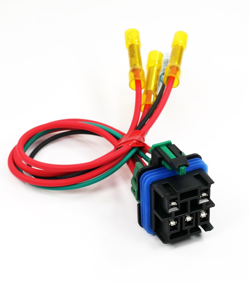 Delphi 5‑Pin 280 Mini ISO Weatherproof Relay Connector – 12 Leads, 35A, SPDT