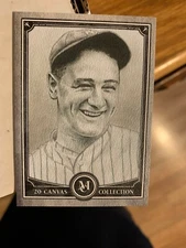 2020 TOPPS MUSEUM COLLECTION LOU GEHRIG CANVAS COLLECTION ~ #CCR-48