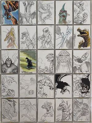 GODZILLA: KING OF THE MONSTERS Artist Sketch Trading Card You Pick Singles